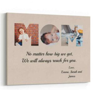 MOM Custom Photo Canvas Gift Teepanda