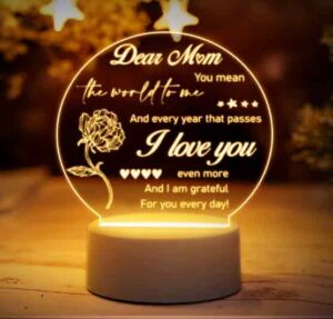 Acrylic Night Lamp Gifts for Mom Teepanda