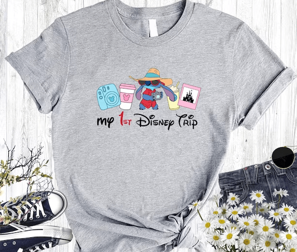 My First Disney Trip Shirt, Disney Stitch Tee, Stitch Disneyworld Shirt, Disney Trip Shirt, Disney Castle Shirt, Magic Kingdom Shirt