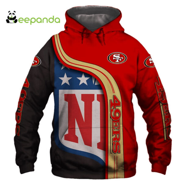 San Francisco 49ers 3D Hoodie Zip Hoodie and Women’s Shirts,NFL All Over Print Apparel